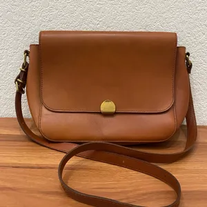 Madewell L4913 Brown Leather The Abroad Shoulder Bag thumbnail 1