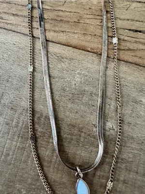 NEW Vintage Free People Crab Layered Necklace Cancer Zodiac Gold thumbnail 3