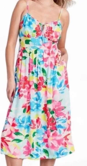 Old Navy Floral Midi Dress thumbnail 1