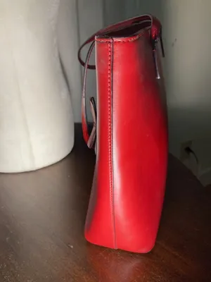 kate spade Red Smooth Leather Sawyer Street Tory Tote with Charm thumbnail 8