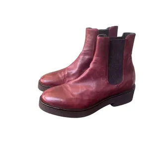 No. 6 Store Leather Ankle Chelsea Boots in Burgundy 10 women’s thumbnail 2