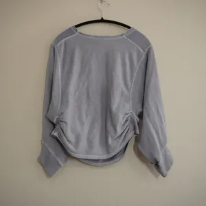 FP Movement Size Small‎ Purple Grey Sweatshirt Ruched Side Cropped Oversized thumbnail 9