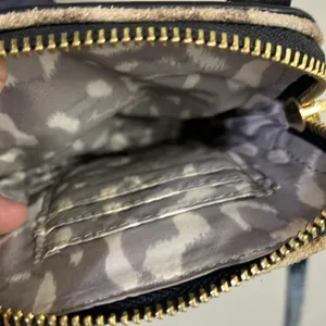 Aimee Kestenberg Animal Print Leather Just Saying Stadium Wallet Mini Crossbody thumbnail 10