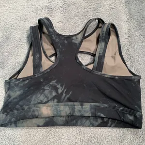 Alphalete Black and Gray Tie-Dye Sports Bra thumbnail 9