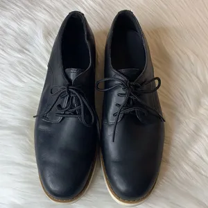 Timberland Black Leather Sensorflex Lakeville Oxford Shoes Size 7 thumbnail 2