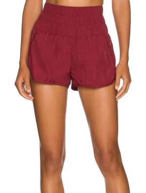 Free People Movement Shorts Way Home The Small Pink High-Rise thumbnail 1