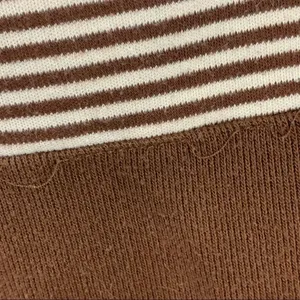 Vintage 80’s brown striped safari theme collar top Brown Size M thumbnail 10