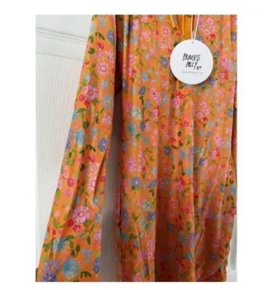 Princess Polly Orange Floral Dress Mini thumbnail 5
