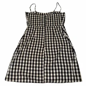 John Galt black and white Gingham babydoll Dress thumbnail 2