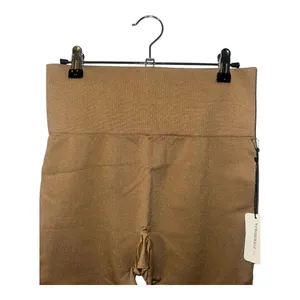 WeWoreWhat Tan‎ Seamless Circular Knit Leggings, Large thumbnail 3
