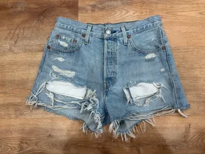 Blue Levi’s Denim Shorts 501 Women’s thumbnail 1