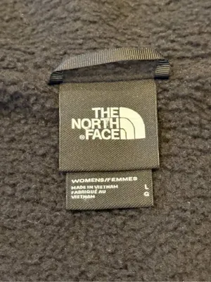 NEW The North Face women's large Black fleece jacket thumbnail 2