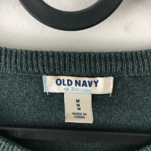 Vintage Old Navy Forest Green Cardigan Sweater Medium thumbnail 3