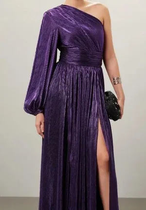 Bronx and Banco Purple Florence Gown Size Small thumbnail 1
