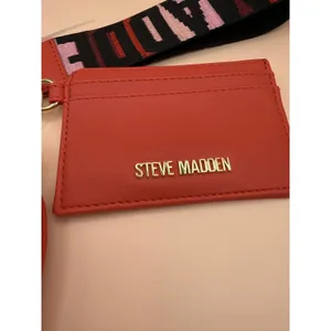 Steve Madden Barisa Red Pouch‎ with Wristlet Card Holder Set New thumbnail 3