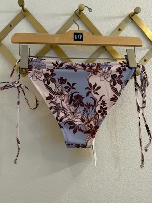 NWT Peppermayo Calista Floral Bikini Bottoms Bluewood Blossom Large thumbnail 9