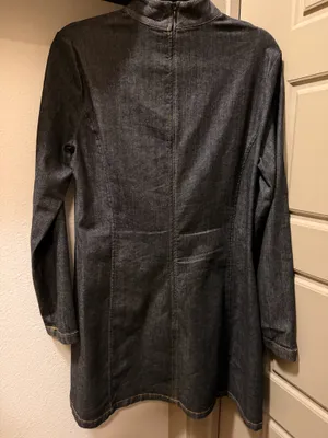 Zara Denim Mini Dress thumbnail 4
