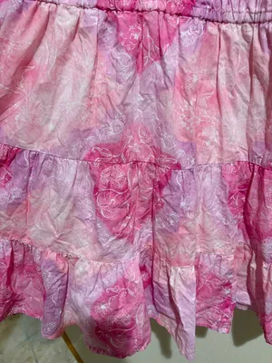 Roller Rabbit Pipette Tiered Mini Dress Pink Floral Short Sleeve thumbnail 9