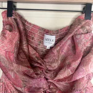 Misa Los Angeles Arianne Chiffon Maxi Cutout Dress in Muted Paisley thumbnail 5