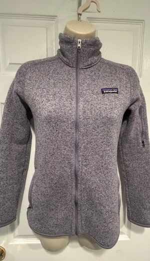 Patagonia Better Sweater Jacket XS Heathered Lavender Full Zip Fleece STY25542 thumbnail 1