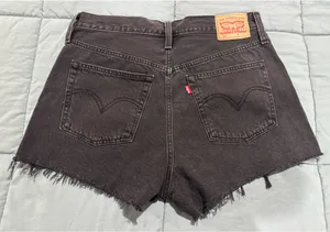 Black Distressed Levi’s 501 Shorts thumbnail 2
