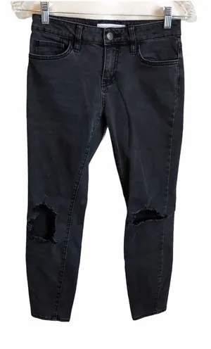 Vans Faded Black Blownout Knees‎ Skinny Jeans thumbnail 1