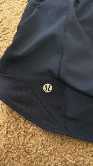 Navy Blue Lululemon Shorts Hotty Hot 2.5" Low-Rise thumbnail 7