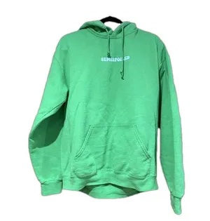 Semispoiled Green Women’s Hoodie With Drawstring Size L thumbnail 1