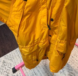 Men’s Large Yellow Black CB Sports Color Block Winter Snow Zip Ski Jacket thumbnail 5