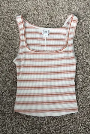 Striped tank top Orange thumbnail 1