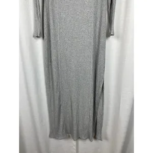 Aerie Gray Ribbed Knit Maxi Dress Sz.L thumbnail 8
