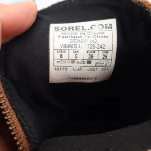 Sorel Ankle Boots Womens 8 Lolla II Tan Suede Wedge Side Zip Excellent thumbnail 2