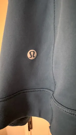 Lululemon Blue Hooded Asymmetrical Zip Jacket thumbnail 3