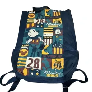 Disney Parks Mickey‎ Mouse Walt Partners Your Pal Oh Boy Gosh Canvas Backpack thumbnail 3