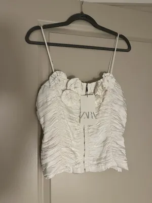 Zara Floral Corset Top thumbnail 2