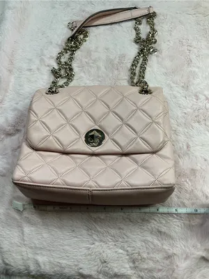 kate spade Quilted Shoulder Bag in Blush Pink with Gold Chain thumbnail 9