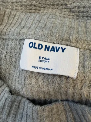 Old Navy Women’s So Soft Crewneck Waffle Knit Sweater Gray - Small Tall - C1-345 thumbnail 2