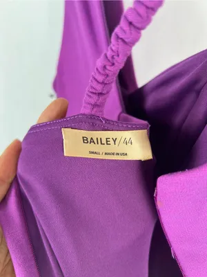 Bailey 44 Zennie Dress Midnight Purple Cutout Asymmetrical Midi S NWT thumbnail 12