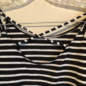NWT ANA Black/White Striped‎ Top thumbnail 6