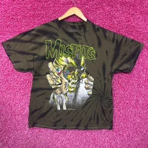 Misfits Mommy Can I Go Out & Kill Oversized Band Tie Dye M thumbnail 1