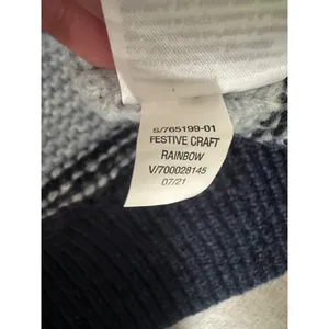 Old Navy Festive Craft Rainbow Striped Sweater - Cozy Knit Blend‎ Vibrant Colors thumbnail 5