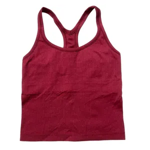 Lululemon Women's Ebb to Street Tank Berry Red Ribbed Racerback Size‎ 6 thumbnail 2