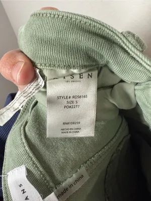 Risen Cargo Mini Skirt Olive Stretch Utility Pockets Size S Green thumbnail 10