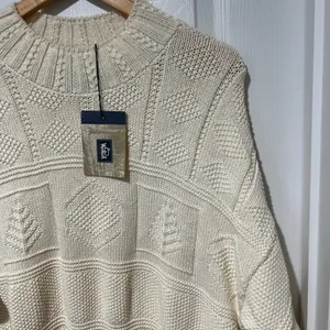 Vintage Woolrich Cable Knit Tunic Sweater Made In USA Women’s M Cotton NEW NOS thumbnail 3