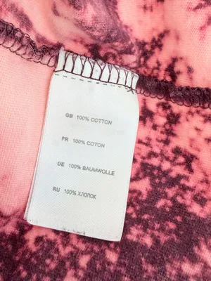 Custom Bleached Pocket Tee Pink Size XXL thumbnail 12