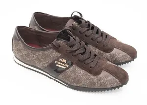Coach. Ivy Leather Logo Sneakers.‎ thumbnail 1