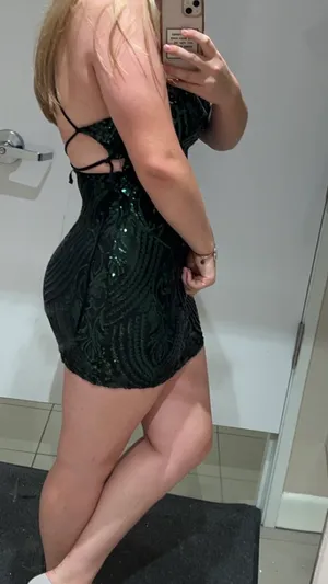 Windsor Mini Dress Black and Green thumbnail 3