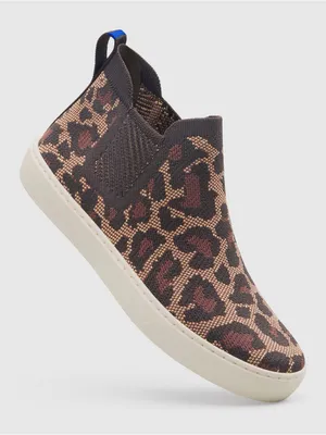 Rothy's The Chelsea High Top Cheetah Print Sneakers 8.5‎ thumbnail 1