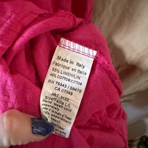 Terzo Millenio linen blend pink dress thumbnail 4