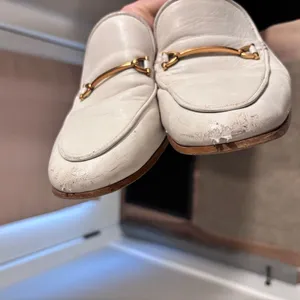 Sam Edelman Cream Loafers with Gold Accent thumbnail 2